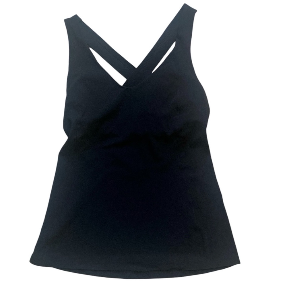 Lululemon Black Scoop Tank Size 6